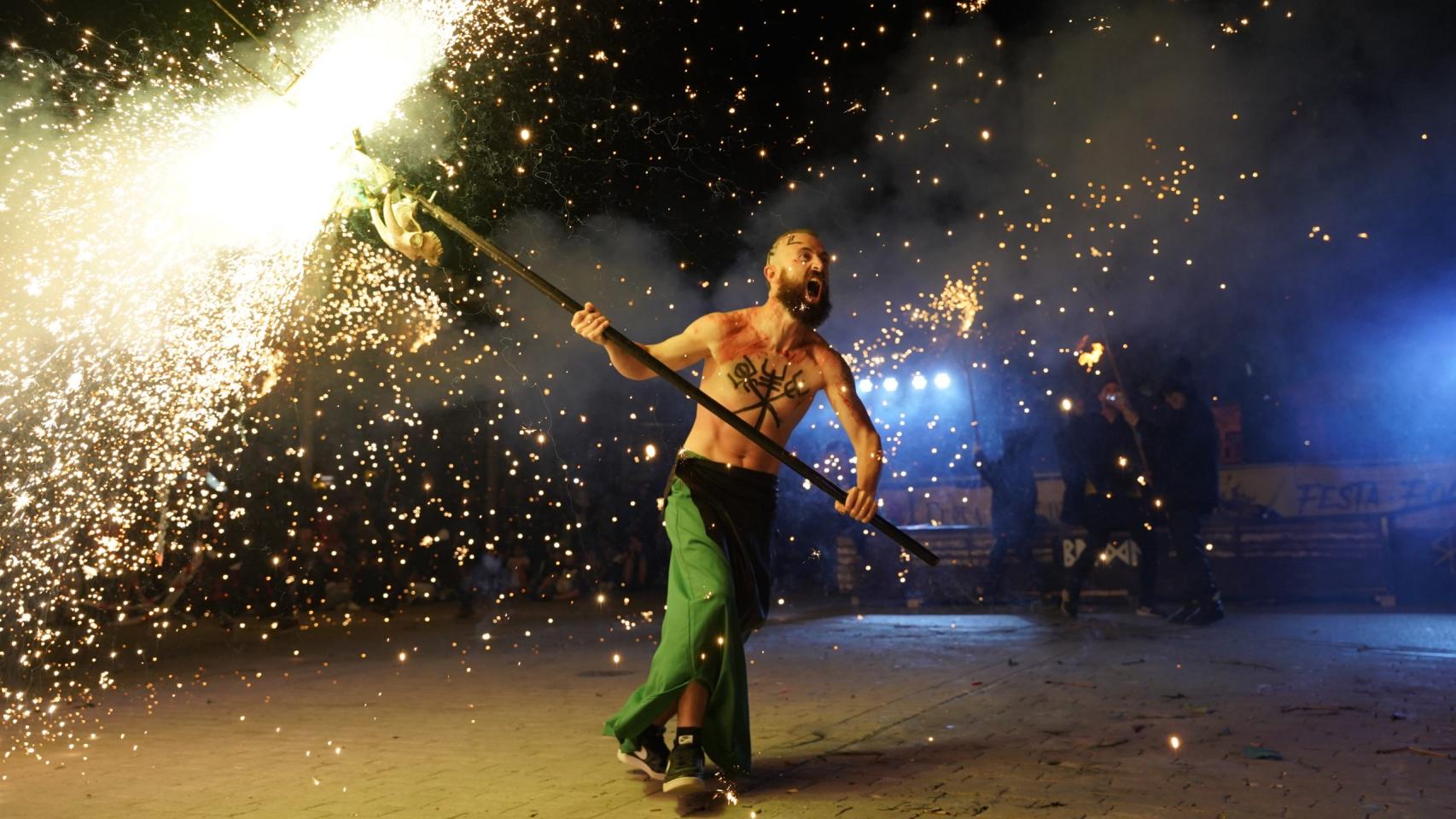 Una celebración de la fiesta Walpurgis en una imagen de archivo