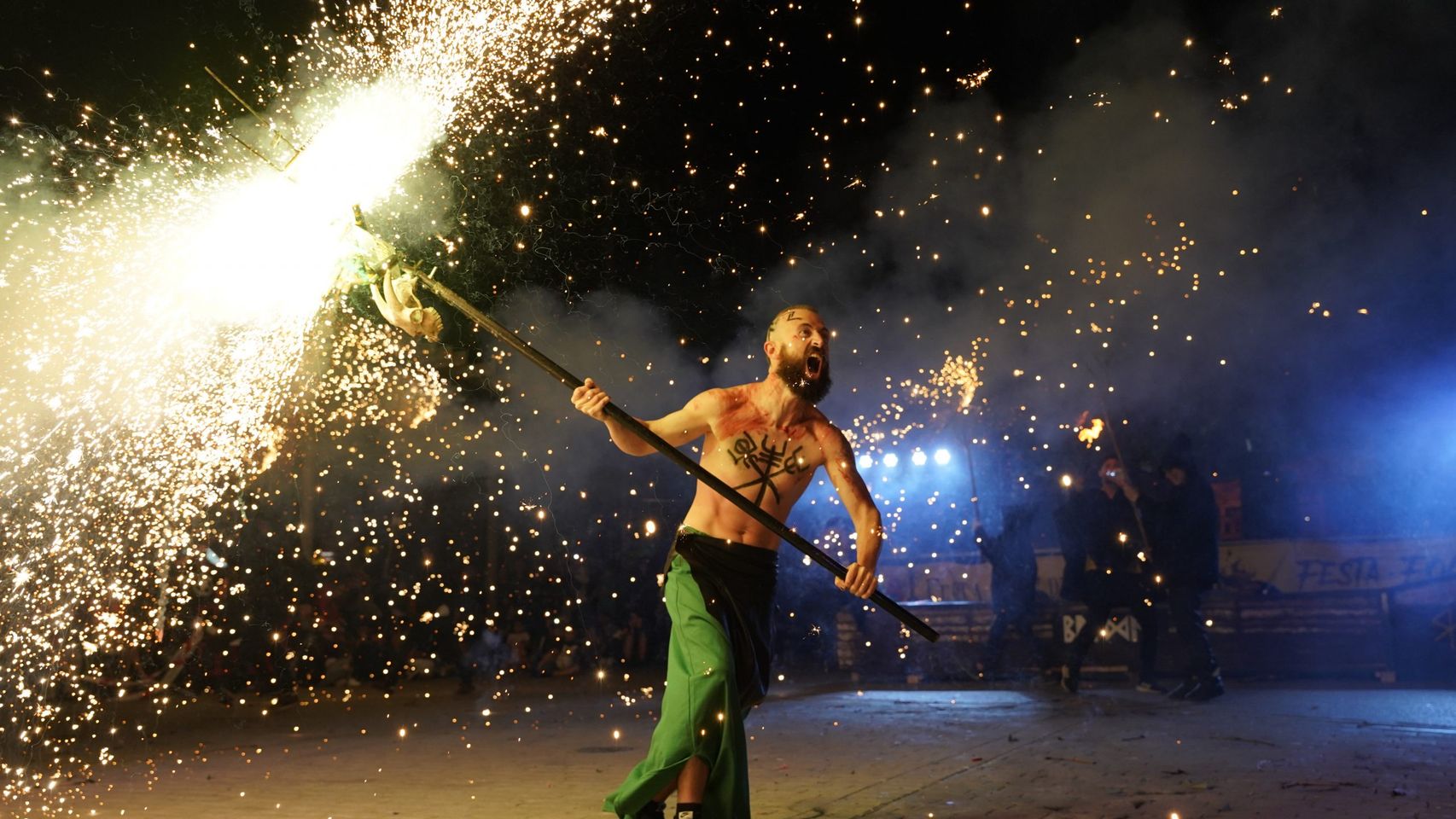 Una celebración de la fiesta Walpurgis en una imagen de archivo