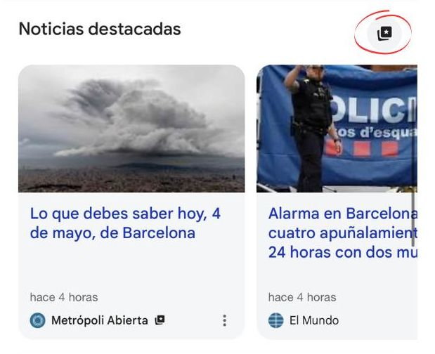 El nou botó de Google per afegir els teus mitjans favorits com a font d'informació