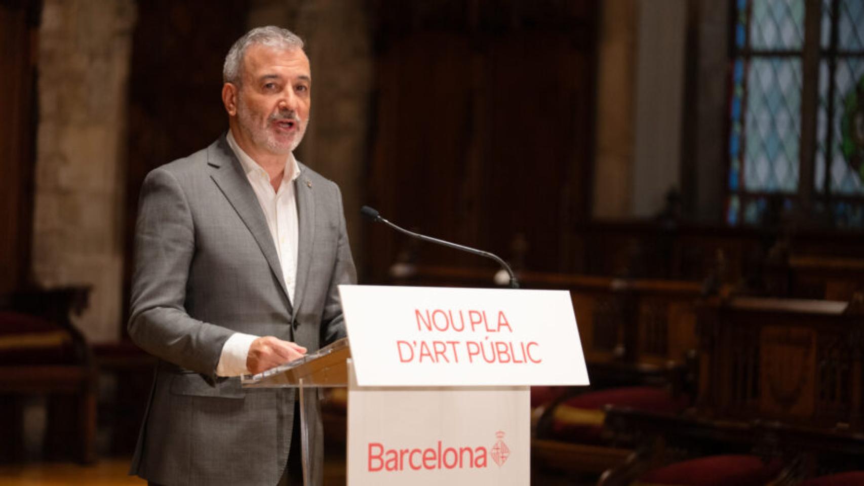 Jaume Collboni durante el acto de presentación