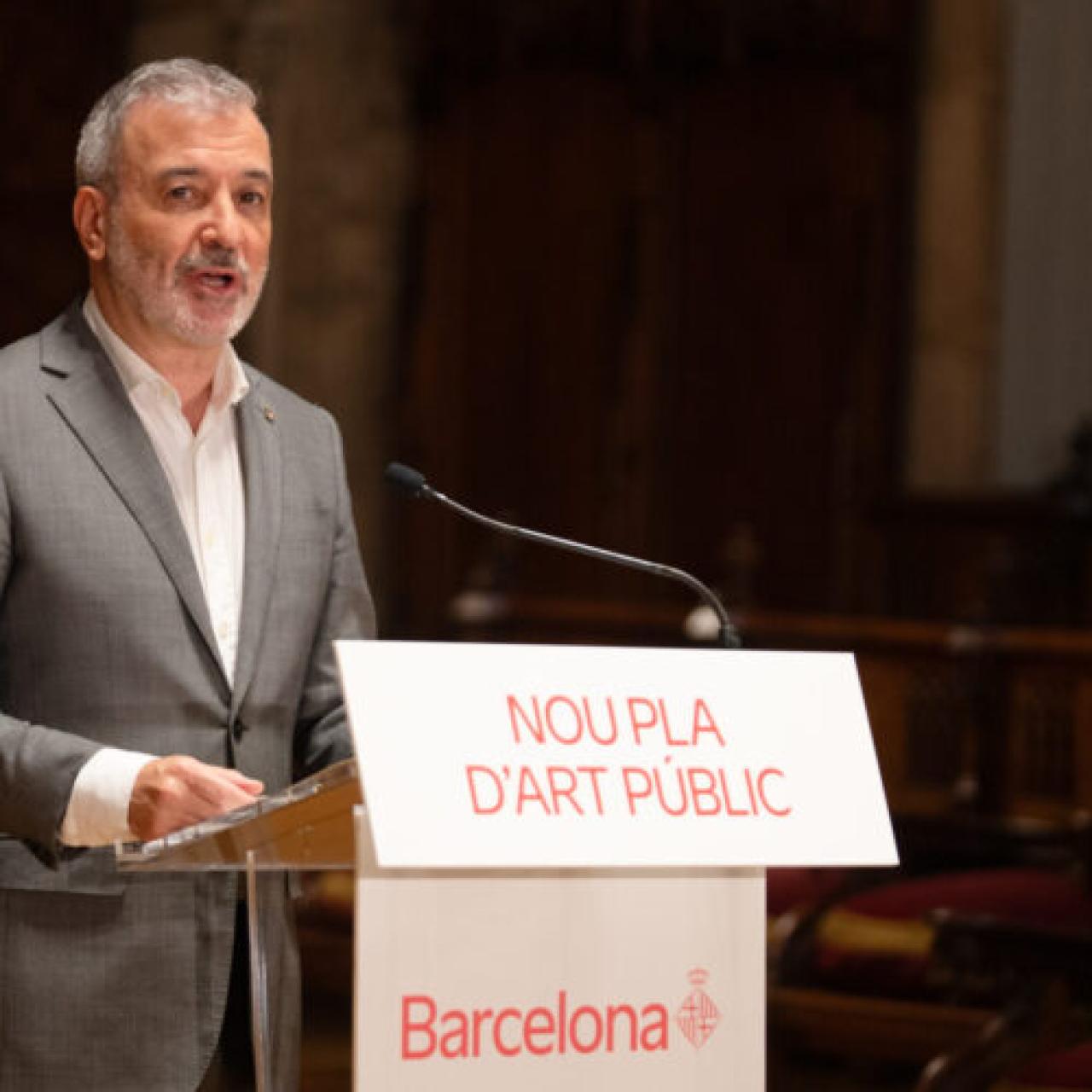 Jaume Collboni durante el acto de presentación