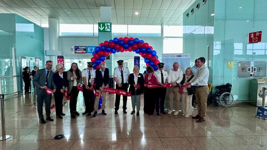 Inauguración de la ruta Barcelona-Seattle de Delta Airlines