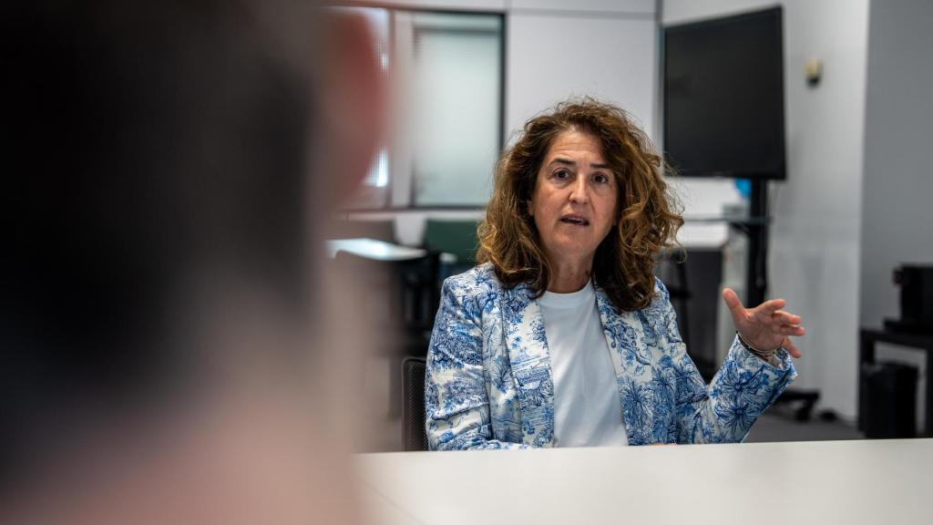 Olga Morales, alcaldessa de Viladecans, durant l'entrevista amb Metrópoli