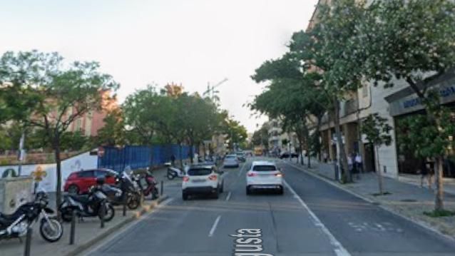 La Via Augusta a Badalona en una imatge d'arxiu