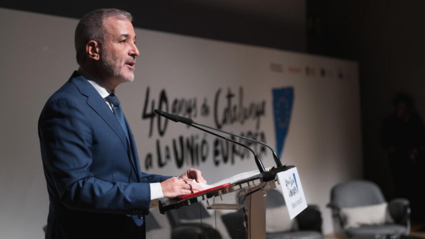 Jaume Collboni durante el acto de celebración del día de Europa