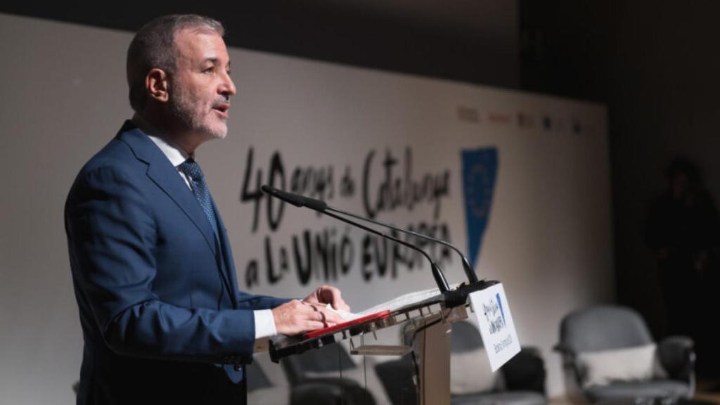 Jaume Collboni durante el acto de celebración del día de Europa