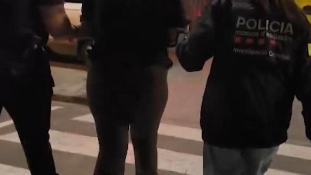 Imagen de la detención en Nou Barris