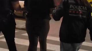 Imagen de la detención en Nou Barris