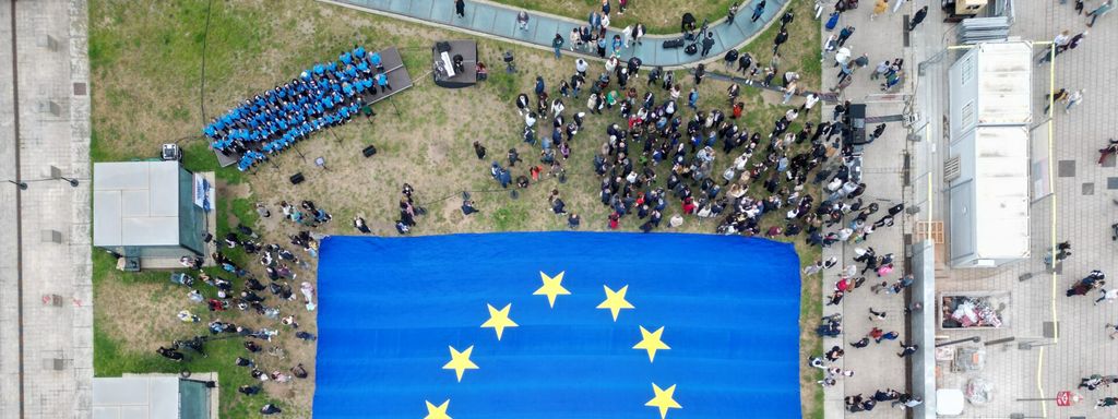 Acte de celebració del Dia d'Europa a Barcelona