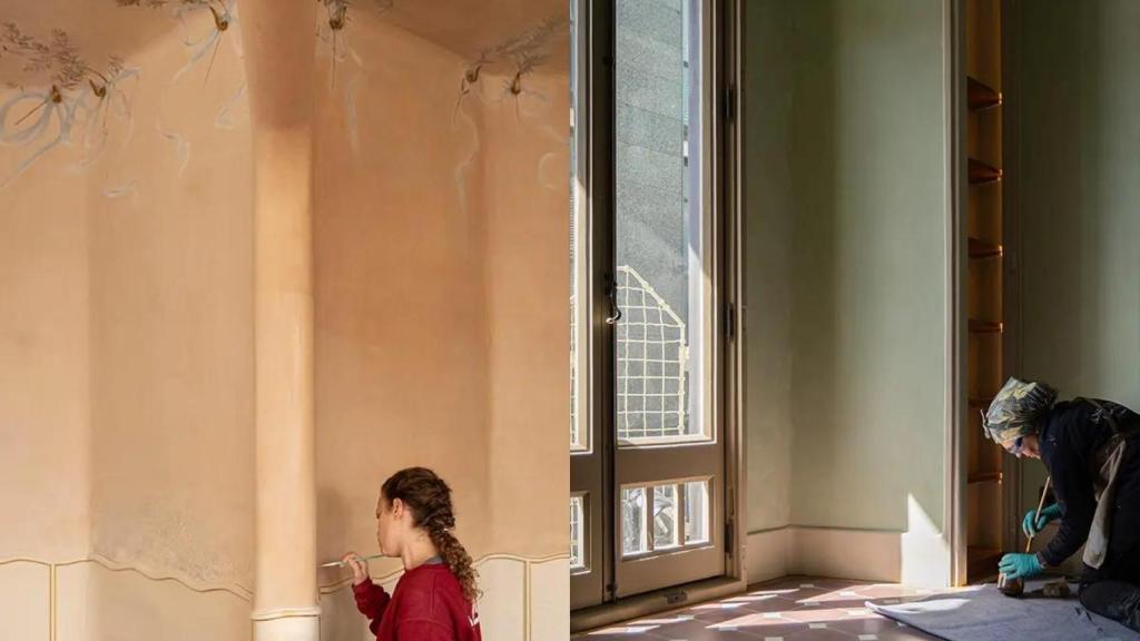 La Tercera Planta de la Casa Batlló durant els treballs de restauració