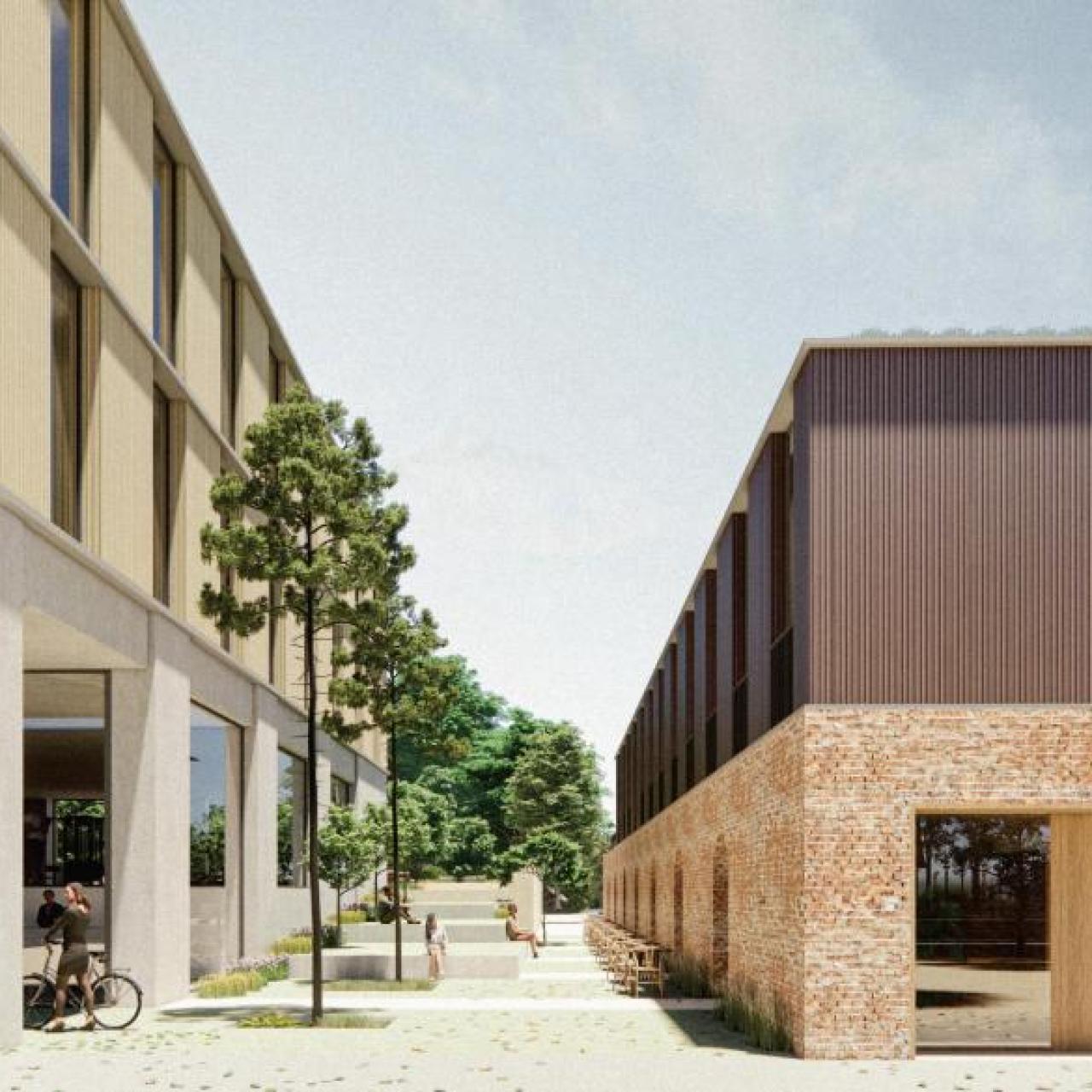 Render del futuro macrocomplejo de pádel de Viladecans