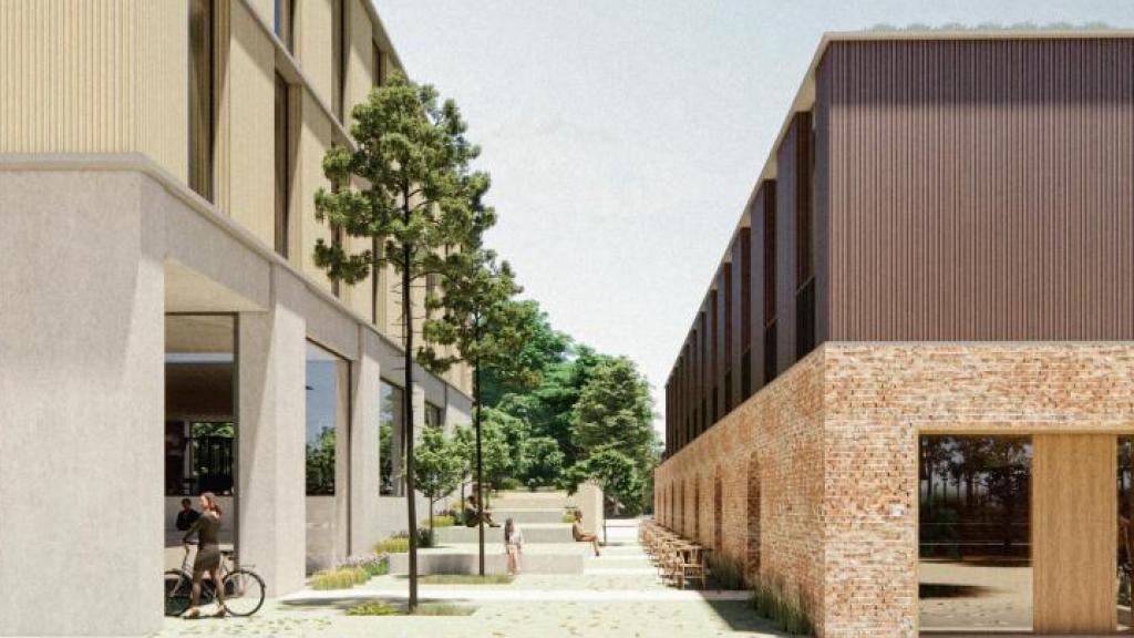 Render del futuro macrocomplejo de pádel de Viladecans