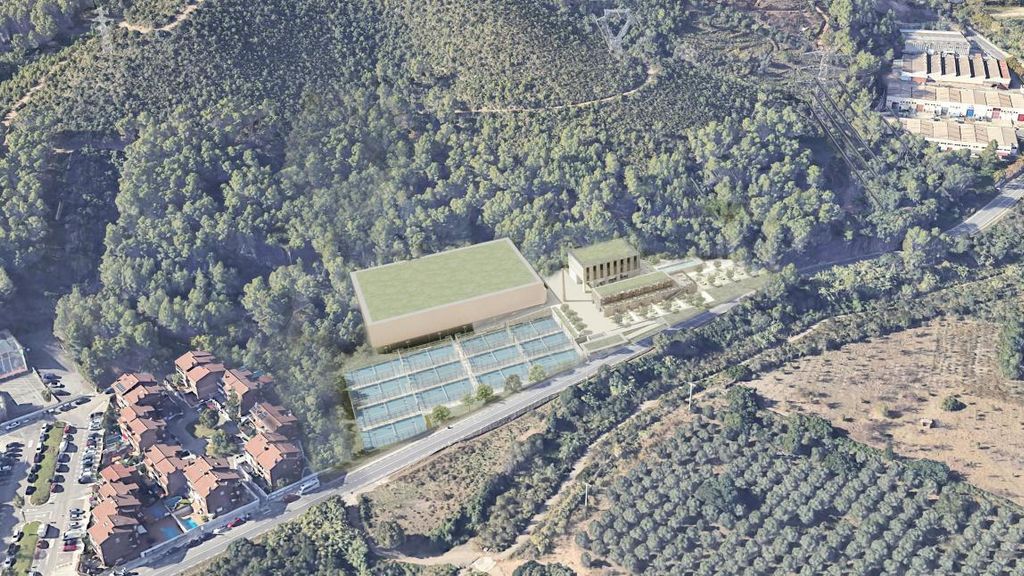 Imatge de les futures instal·lacions del club de pàdel de Viladecans