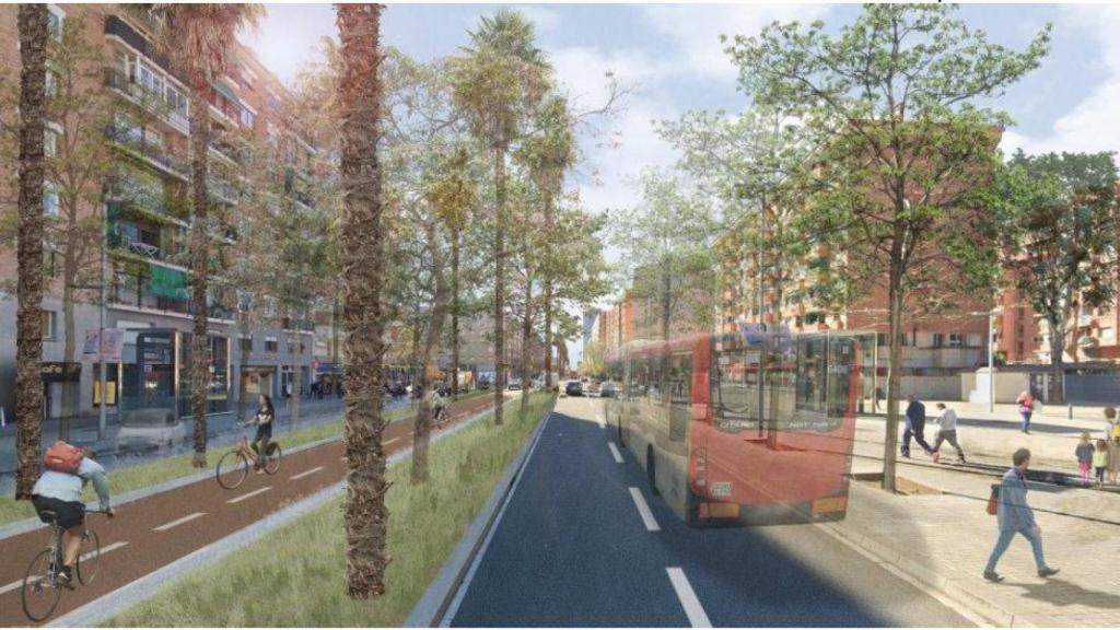 Render de la transformación del barrio