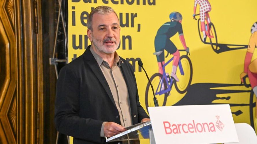 L'alcalde de Barcelona, Jaume Collboni, durant la presentació de la festa major del Tour de França