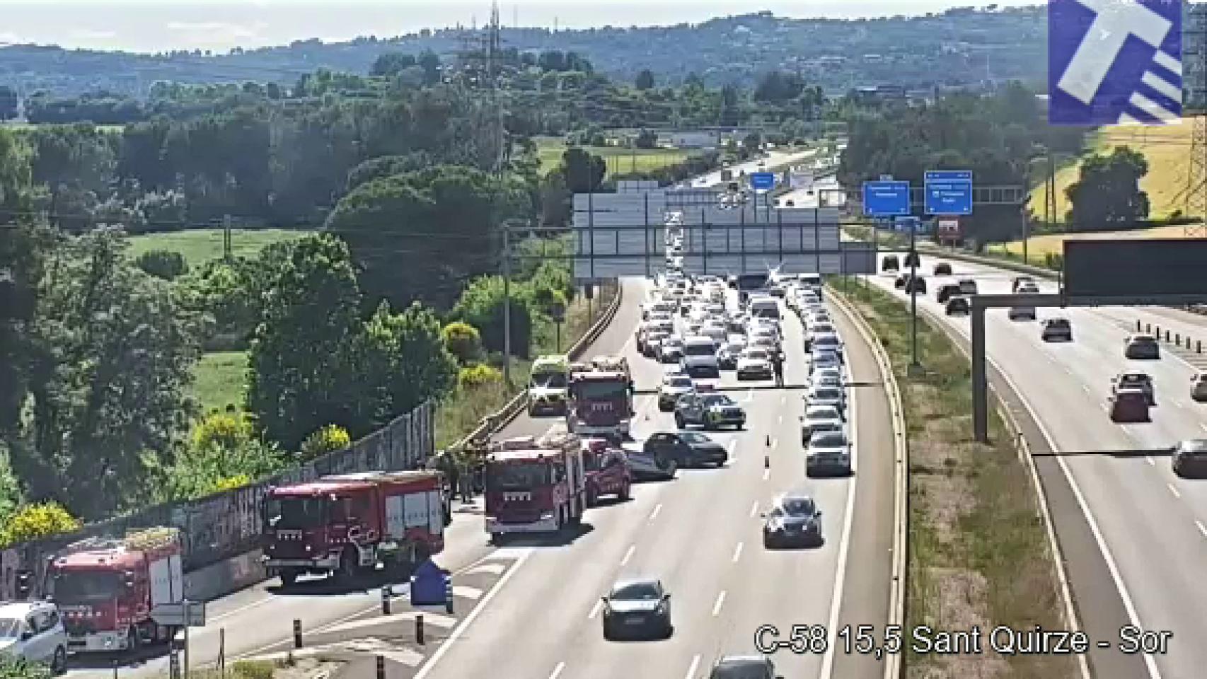 Accidente en la C-58