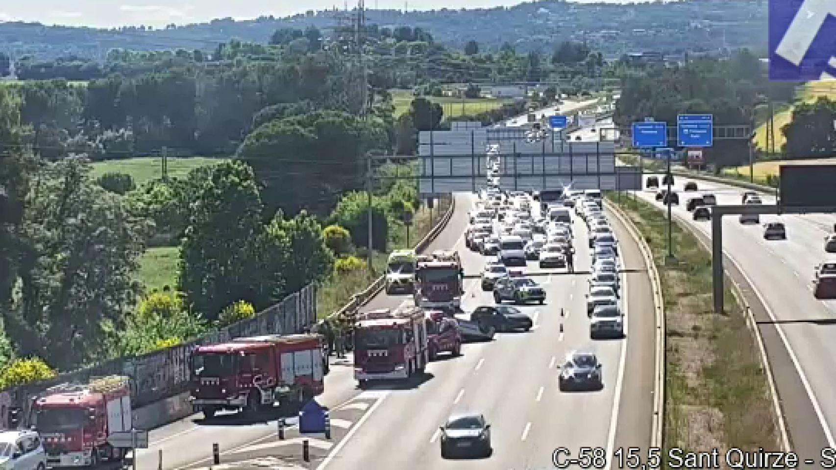 Accidente en la C-58