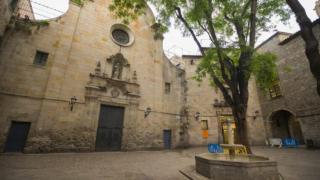 Plaza de Sant Felip Neri, en el barrio Gòtic
