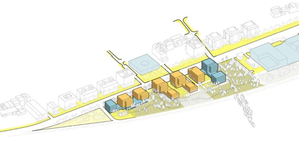 Ámbito de actuación del proyecto del Front Fluvial de Sant Vicenç dels Horts