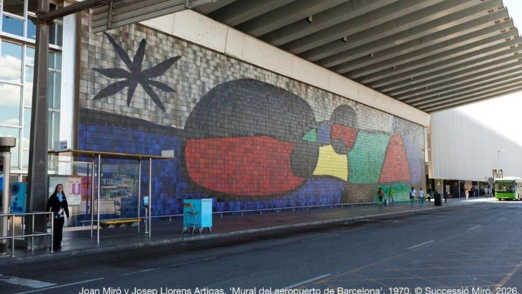 Mural de Miró del Aeropuerto Josep Tarradellas Barcelona-El Prat