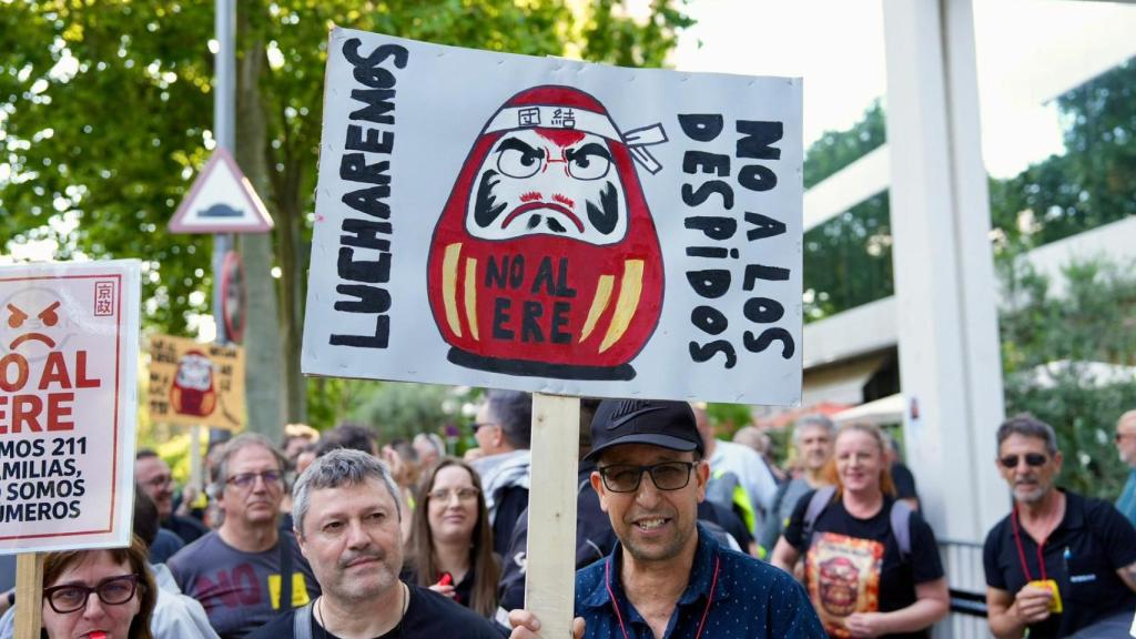 Trabajadores de Nissan en Barcelona protestan contra el ERE en una imagen de archivo