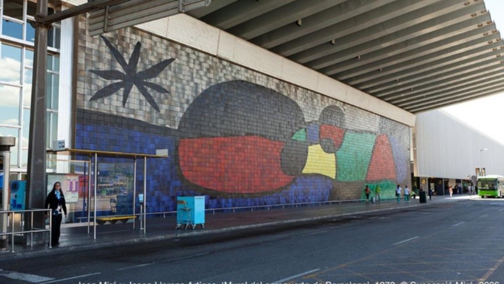 Mural de Miró del Aeropuerto Josep Tarradellas Barcelona-El Prat