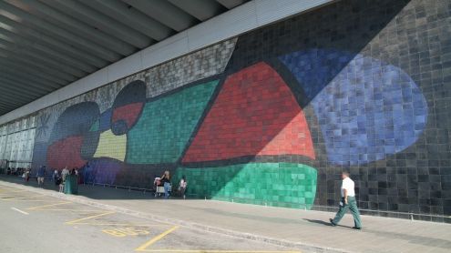 Mural de Miró de l'Aeroport Josep Tarradellas Barcelona-El Prat