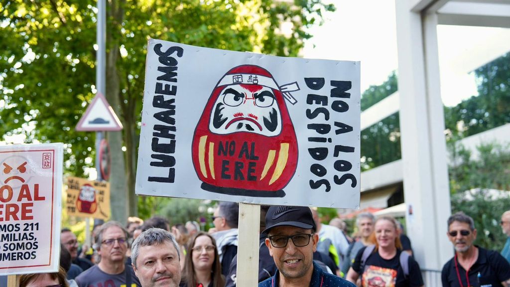 Trabajadores de Nissan en Barcelona protestan contra el ERE