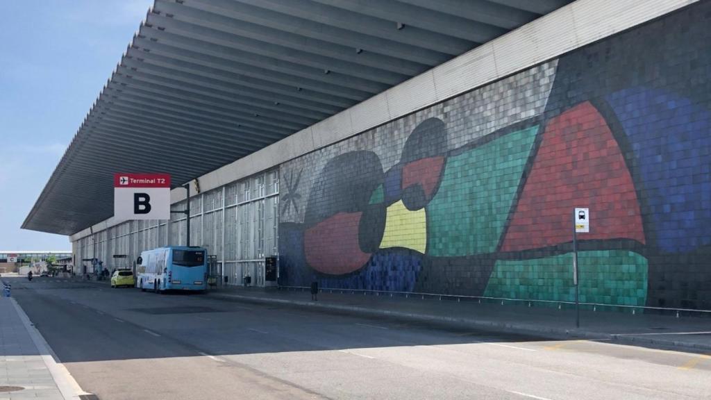 El mural de Miró en el Aeropuerto de Barcelona
