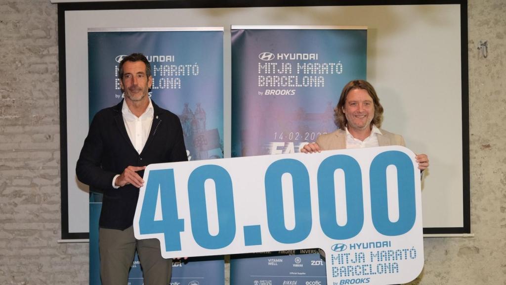 Presentació del rècord d'inscripcions a la Hyundai Mitja Marató Barcelona by Brooks 2027
