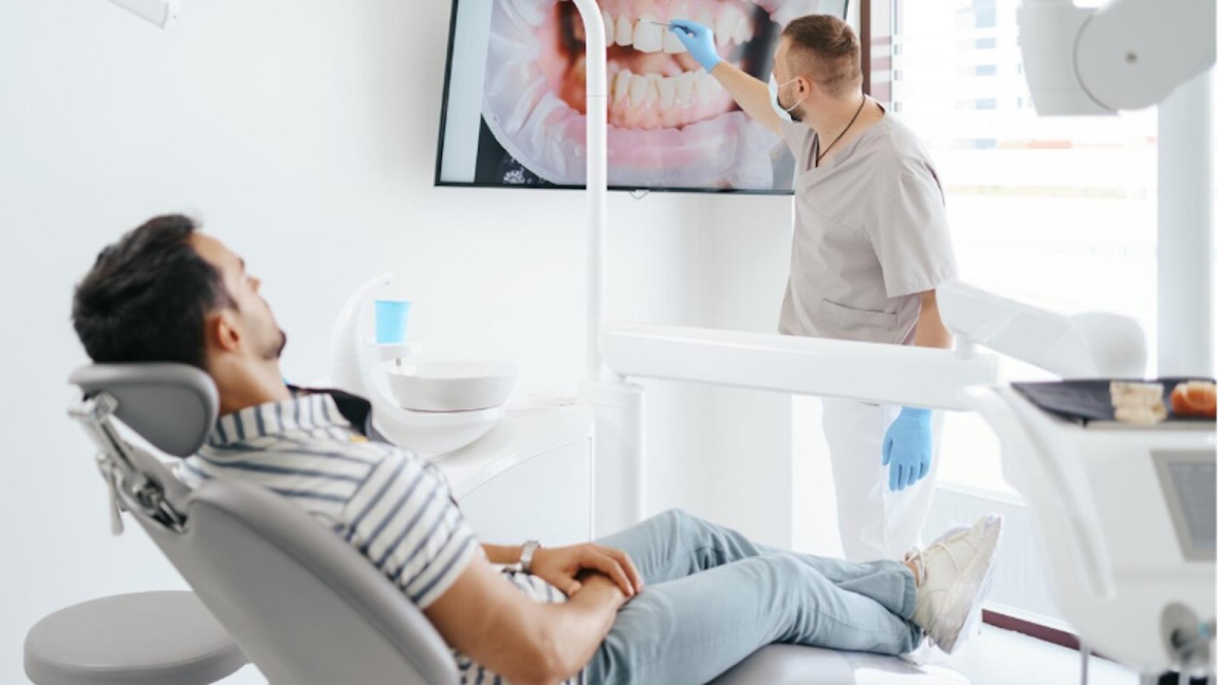 Paciente en una consulta bucodental