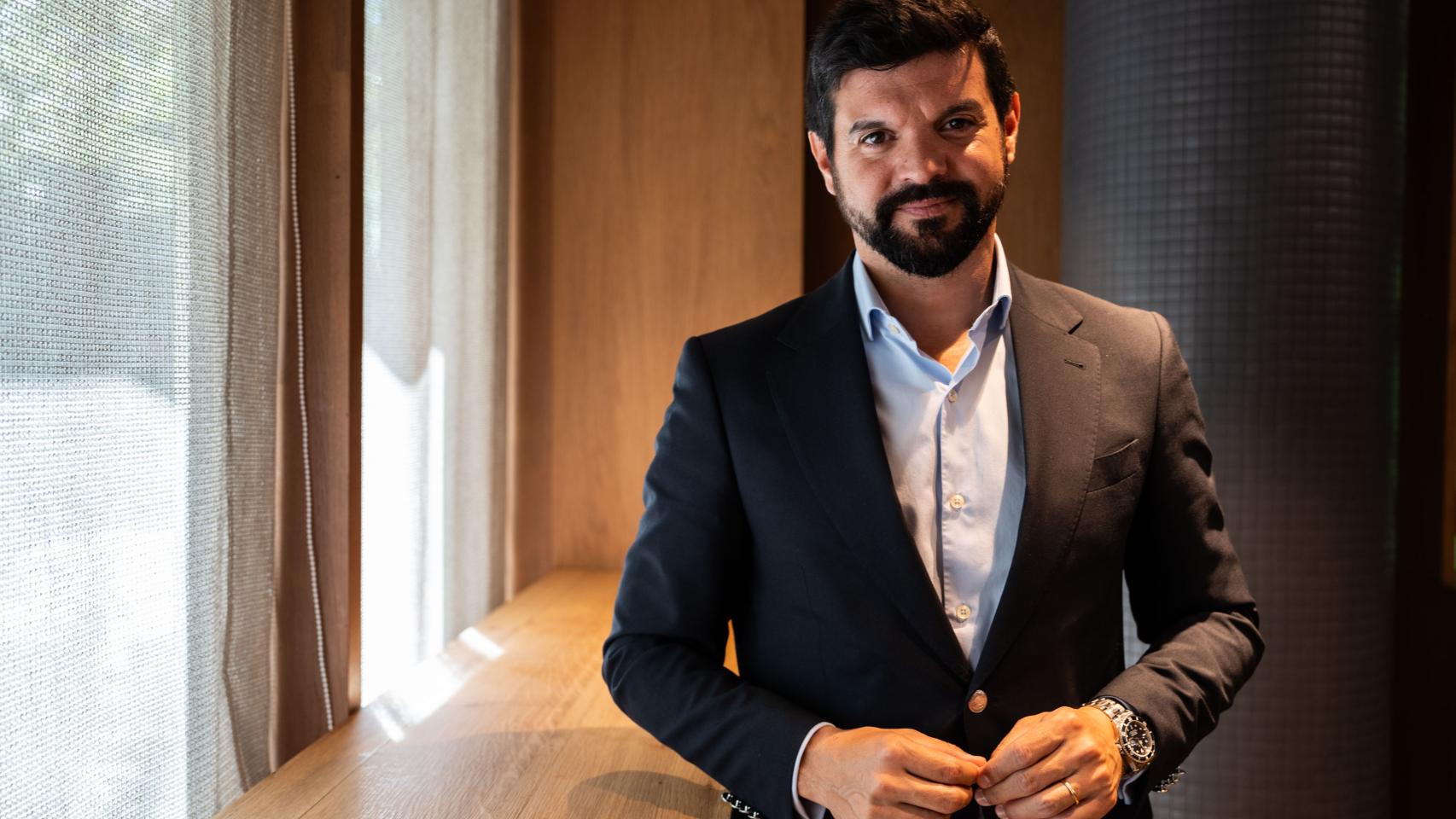El presidente de la UFEC, Gerard Esteva, en 'Hotel Metropoli', en el Eurostars Barcelona Central