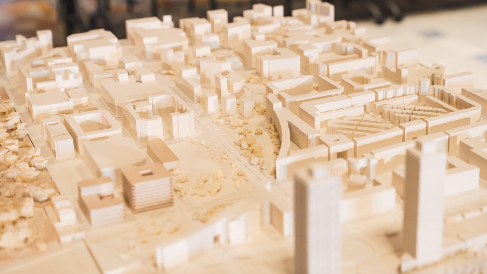Maqueta de la Ciutadella del Coneixement