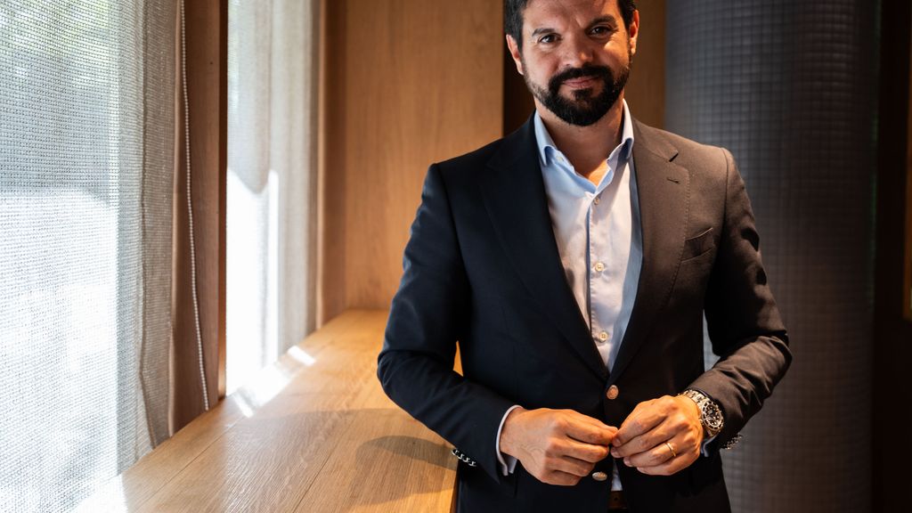 El presidente de la UFEC, Gerard Esteva, en 'Hotel Metropoli', en el Eurostars Barcelona Central