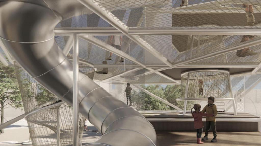 Render de la nueva zona infantil de Nou Barris