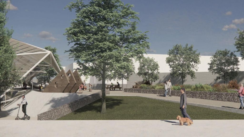 Render de la nova zona infantil de Nou Barris
