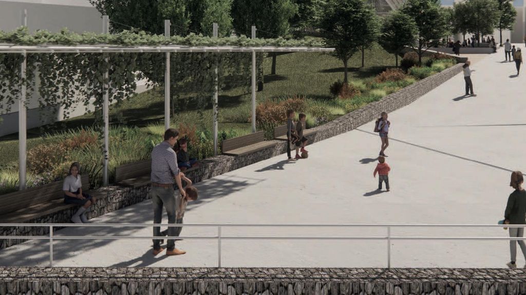Render de la nova zona infantil de Nou Barris