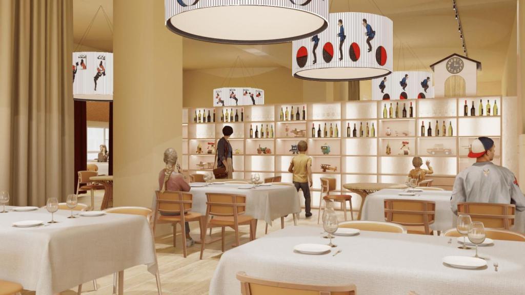 El interior del nuevo restaurante