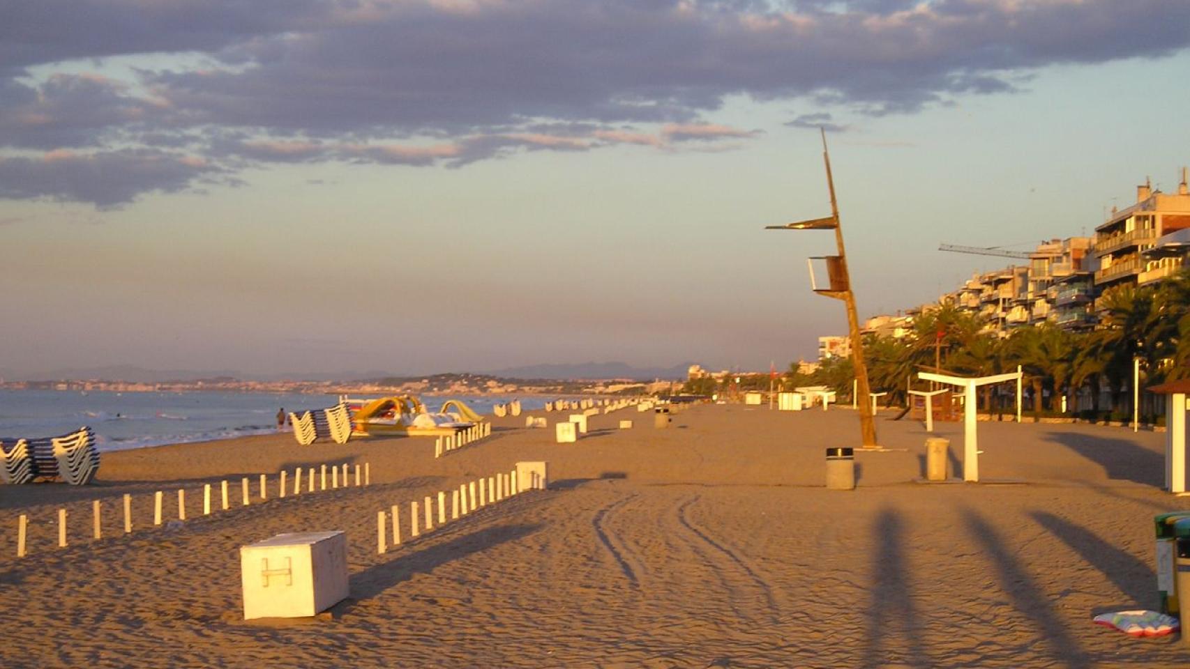 La playa de Calafell en una imagen de archivo 