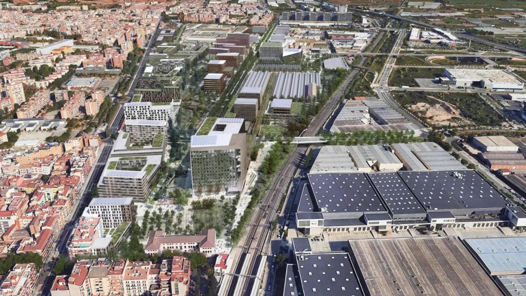Render del futuro barrio de Roca