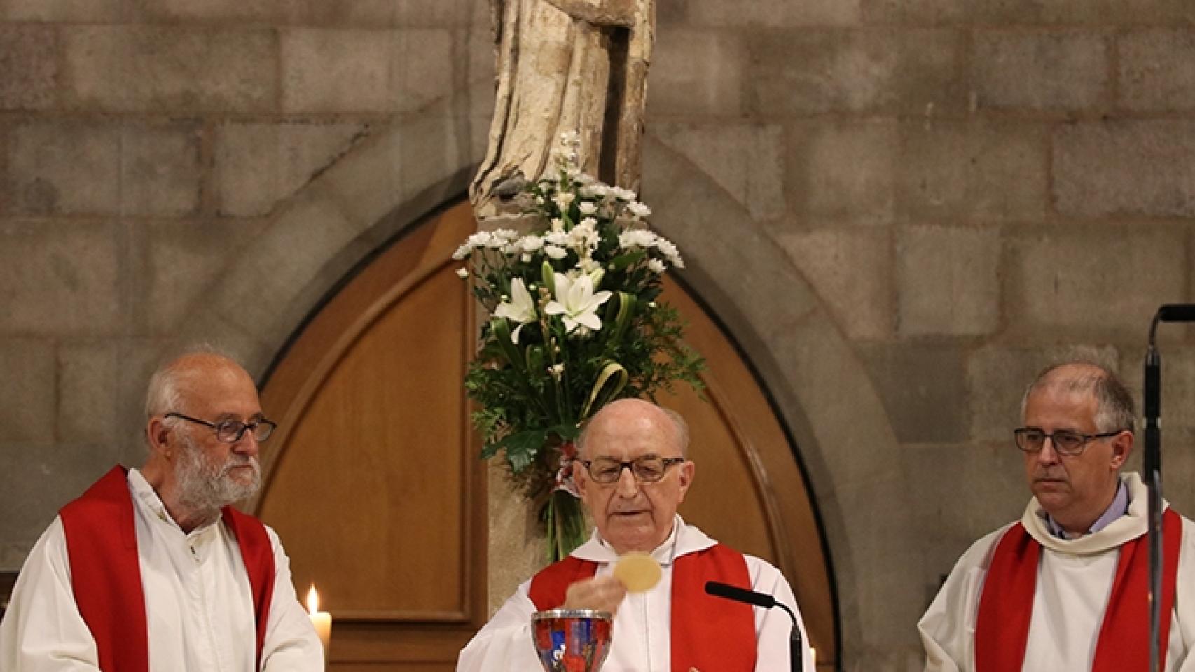 Una imagen de Josep Bigordà en la Basílica del Pi