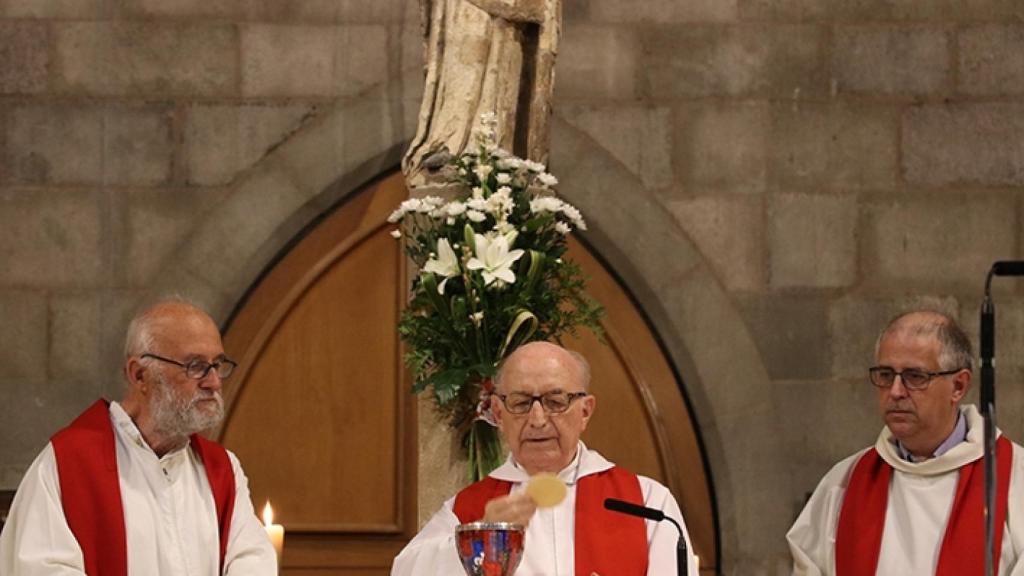 Una imagen de Josep Bigordà en la Basílica del Pi