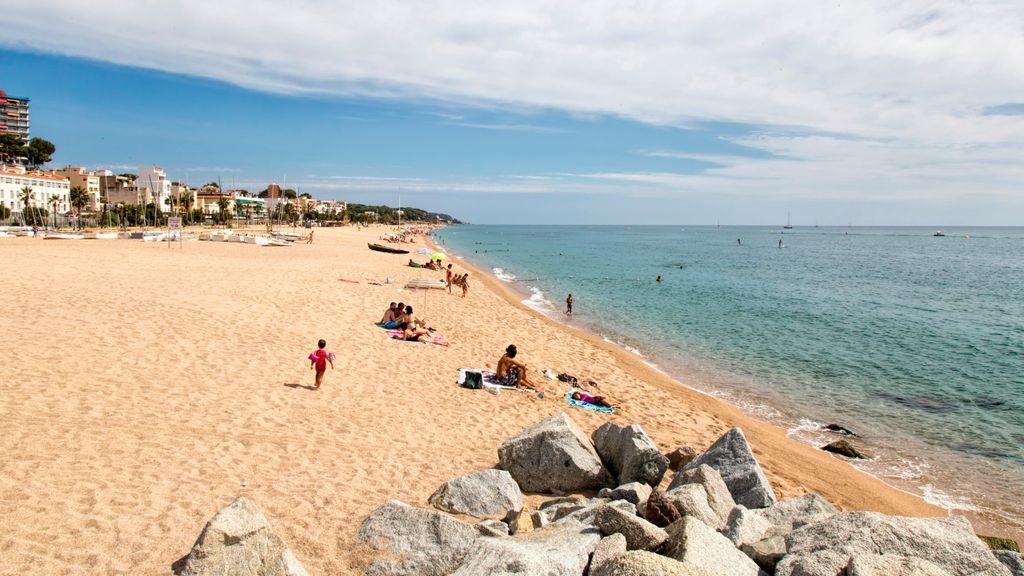 La platja de Canet de Mar en una imatge d'arxiu