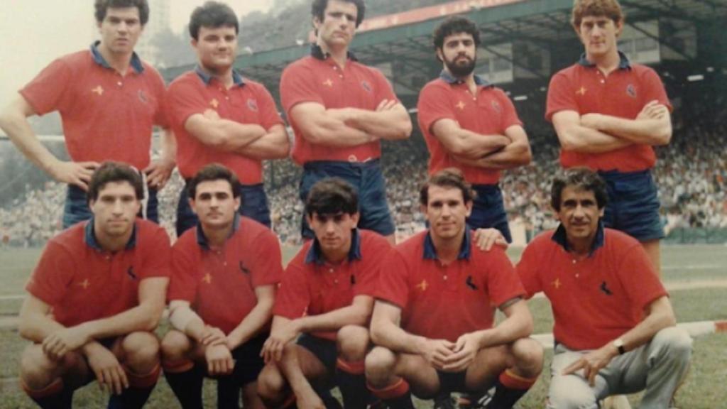Selección española de Rugby 7 en 1986