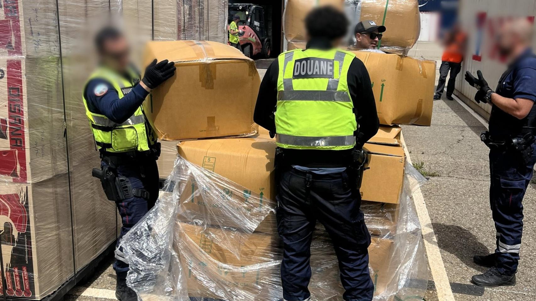 Mercancía incautada en el puerto de Barcelona