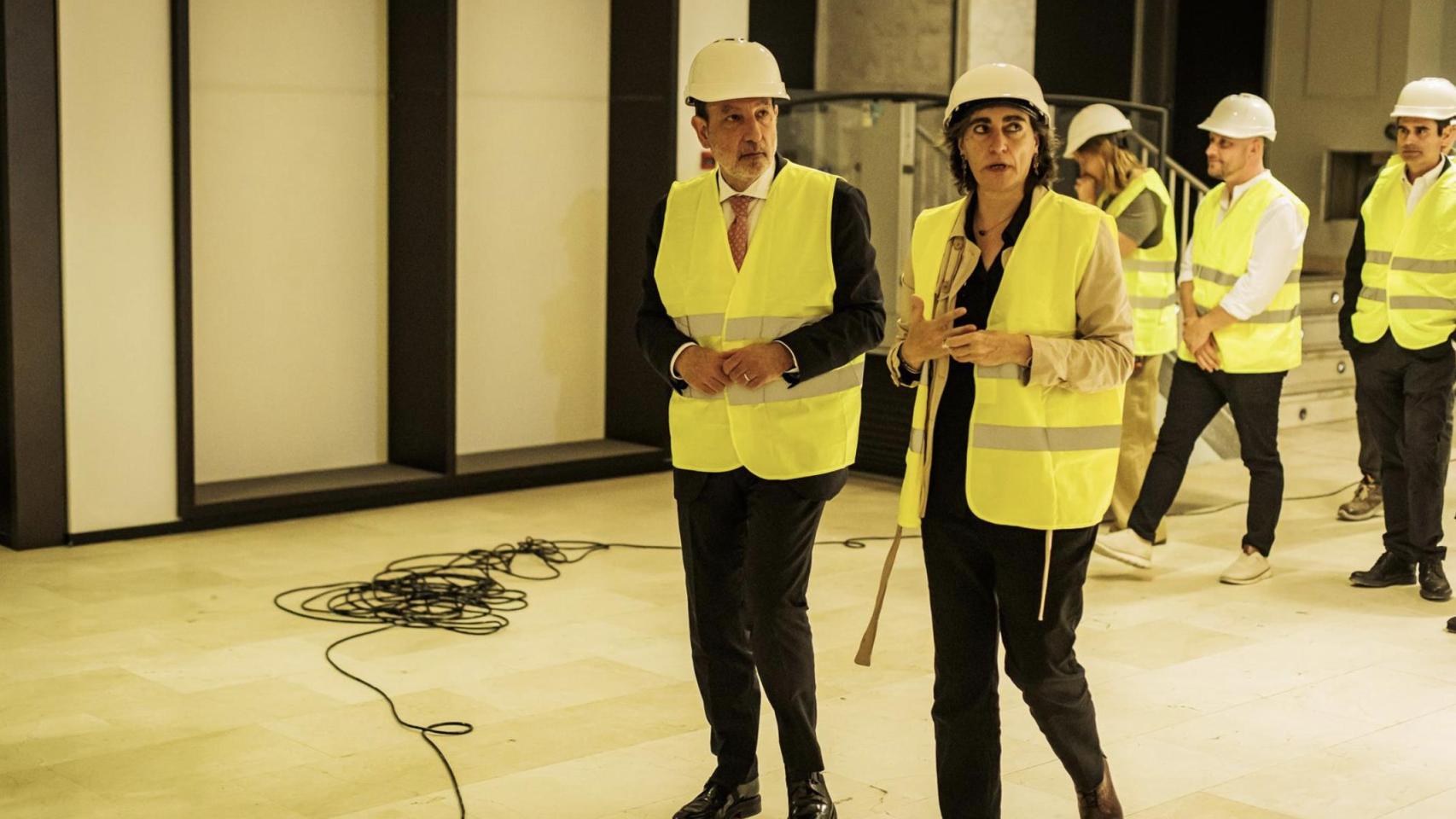 El conseller de Justicia, Ramon Espadaler, visita las obras del futuro Servicio de Guardia del edificio judicial de Sabadell