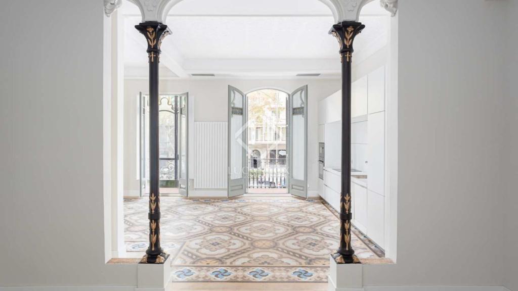 Interior d'un dels habitatges de la Casa Oller de Barcelona