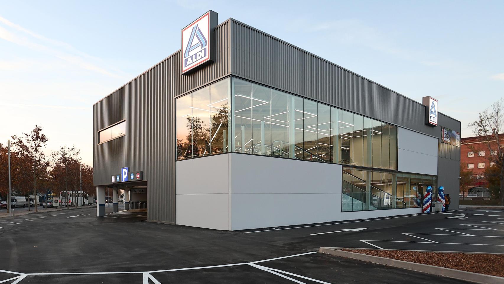 Un supermercado Aldi desde el exterior