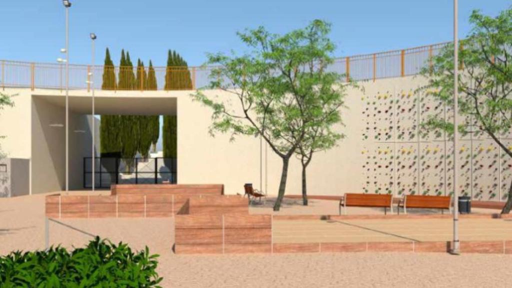 Render de la plaza Boticelli tras las obras