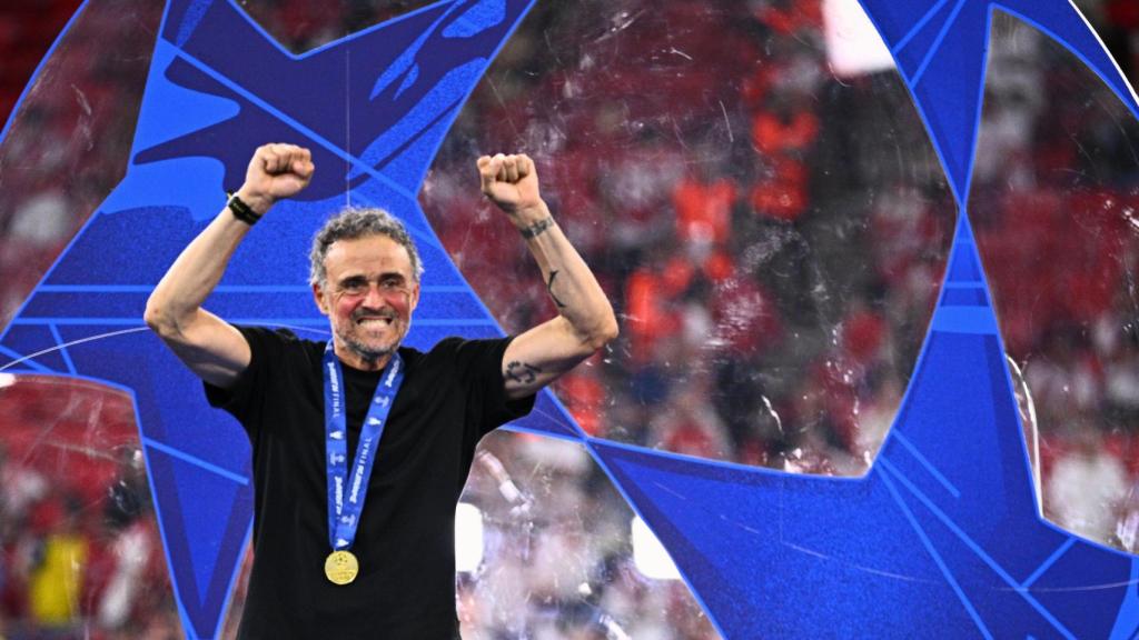 Luis Enrique celebra la seva segona Champions
